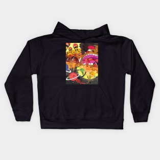 outer space war Kids Hoodie